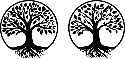 tree of life silhouette illustration