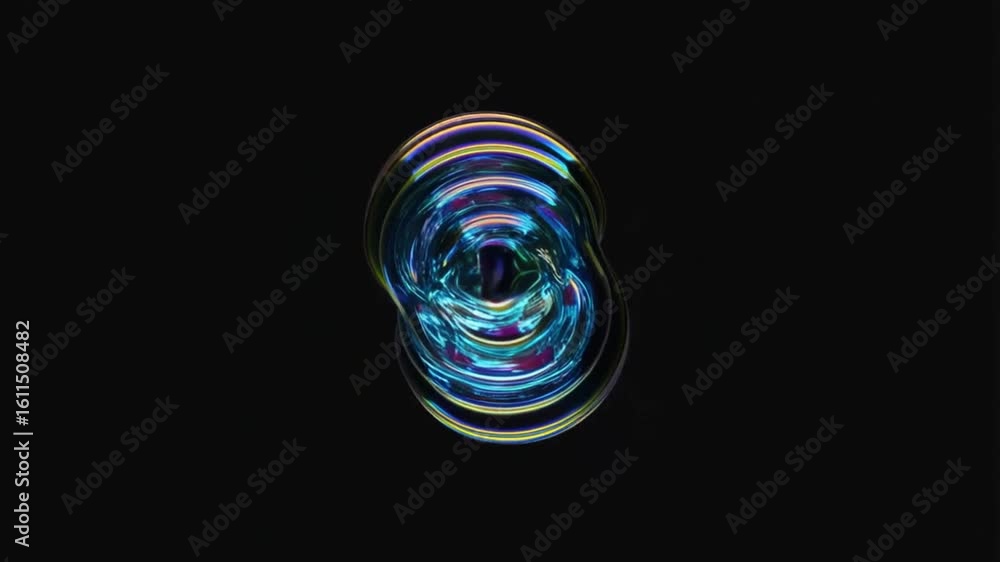 Poster abstract bubbles: a mesmerizing dance of light and color, as iridescent bubbles float weightlessly i