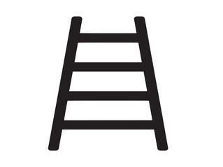 Crisp illustration of household ladder in vector