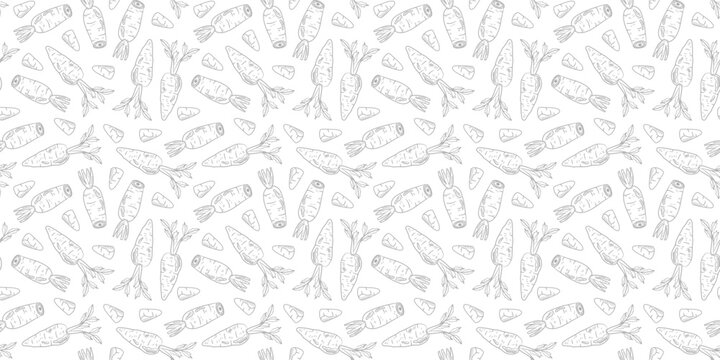 carrot pattern Background. seamless pattern carrot. carrot doodle pattern background. seamless pattern of carrot.