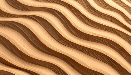 Obraz premium Wavy Wooden Surface Abstract