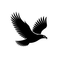 Fototapeta premium majestic eagle silhouette vector