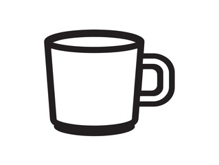 Simple clean mug design in vector format