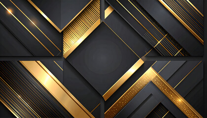 Black Gold Abstract Luxury Background