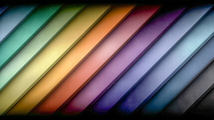 Vibrant Diagonal Lines in Gradient Color Spectrum