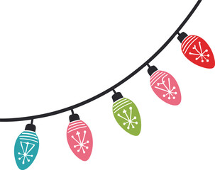 Christmas Lights SVG, Christmas light string SVG, Christmas lights, Christmas cut file, Christmas Svg, Cricut, Silhouette, Vector