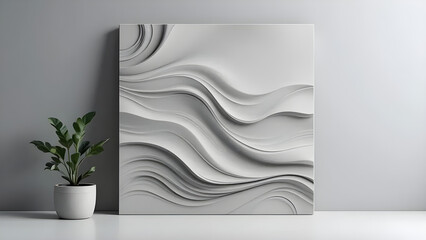 Abstract Wave Sculpture