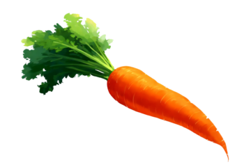 Isolated background image,hand drawn style drawing of carrots,white background PNG