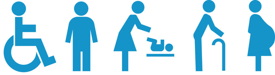 Accessibility Pictograms of Different People