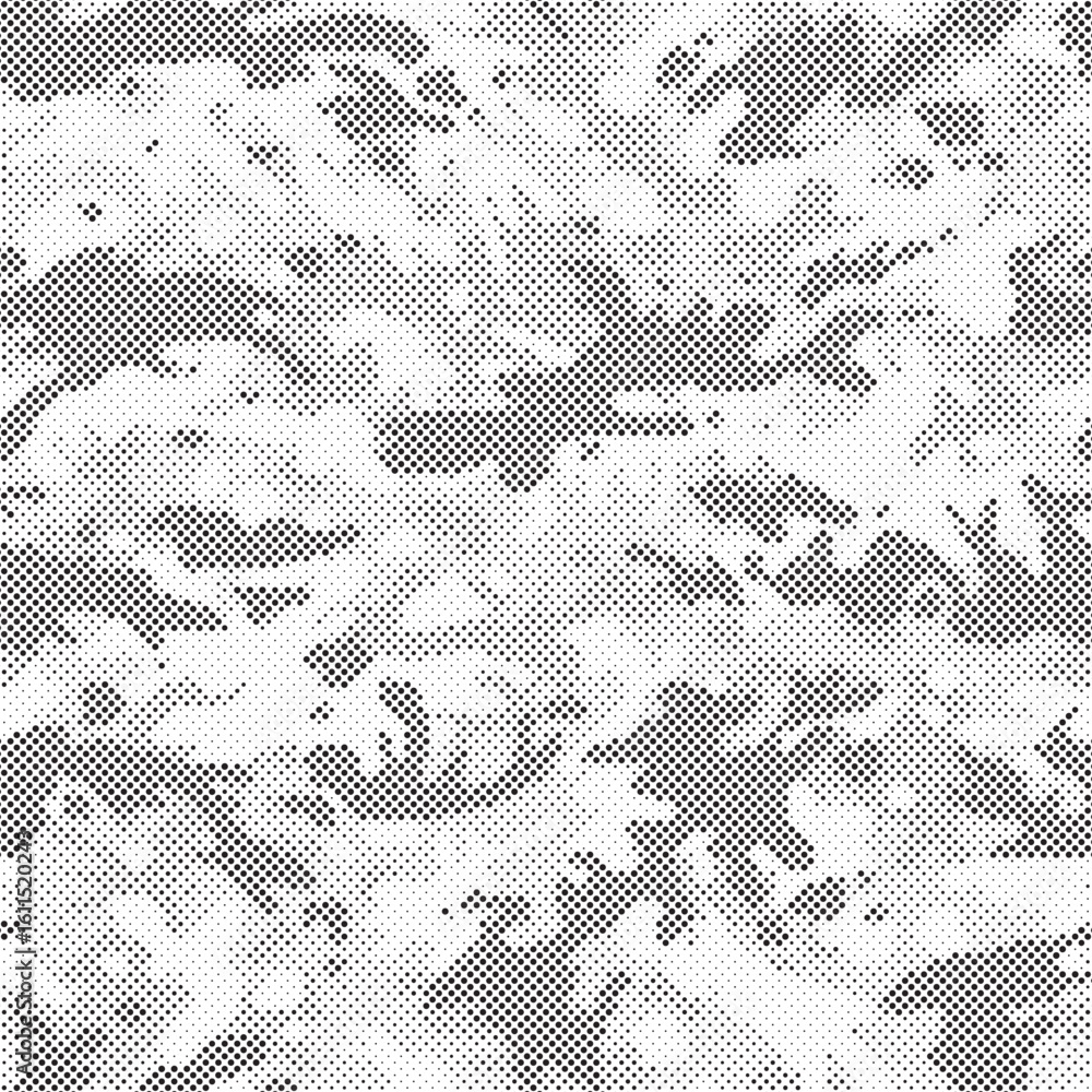 Aufkleber abstract halftone background. military camouflage effect dot seamless pattern texture. dotted backgr