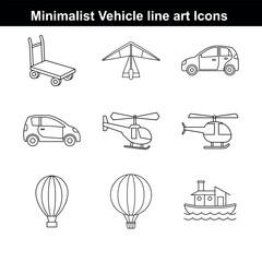 This comprehensive vector set illustrates various transportation icons, including cars, trucks, buses, trains, airplanes, ships, taxis, helicopters, bicycles, and other vehicle designs for travel and 