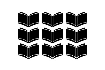 different book open set   