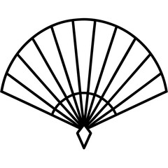 Traditional Chinese Fan vector perfect for festive projects. High-quality AI design for print, web, and digital use.