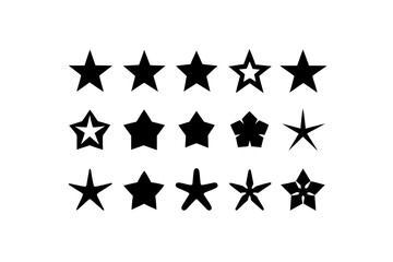 different star icon set  .svg