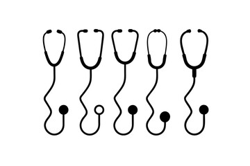 different stethoscope set  .svg