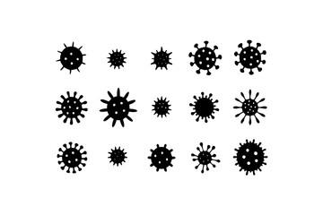 different virus microbe set  .svg