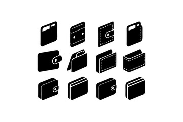  different wallet icon set   