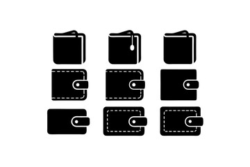 different wallet icon set  .svg