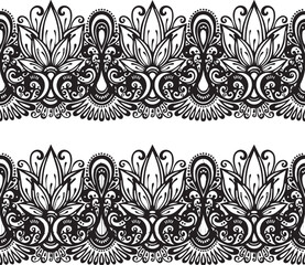 Beautiful flower art and mandala vector design