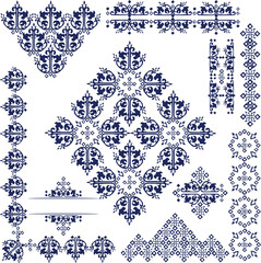 Beautiful flower art and mandala vector design