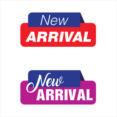 new arrival icon. banner badge icon design