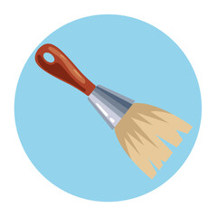 Archaeological researching expedition excavation tool isolated icon. Vector flat graphic design illustration