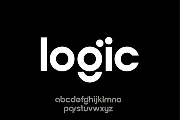 Logic Font - Minimalist Alphabet Design