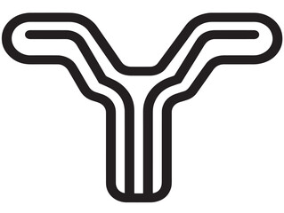 Contemporary Terminal Icon in Sleek Minimal Vector Artwork  