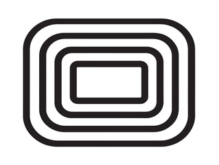 Stylish Minimal Terminal Icon with Clean Line Art Aesthetic  