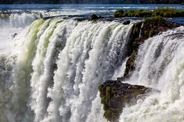 The Iguazu Waterfalls between Argentina and Brazil