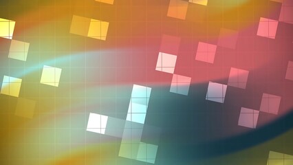 Desertcore Abstracts Blink Square Abstract background with vibrant colors, geometric squares and a subtle grid pattern creating a modern design
