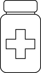 Obraz premium Pharmacy and Medicine Line Icons Set – Pills, Capsules, Bottles, Prescriptions, Pharmacist. Medical and Pharmaceutical Icons Collection – Thin Line Style, Tablets, Drugs, Containers