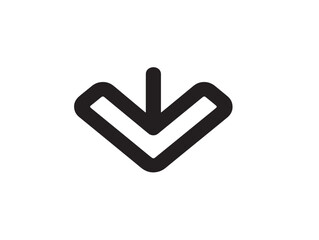 Stylish Vector Volume Down Icon Created with Clean Minimalist Line Art  