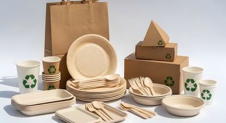 Shop eco friendly biodegradable disposable tableware plates cups cutlery and packaging online now