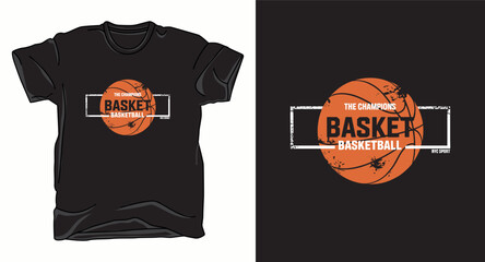 Basketball champion graphic vector art t-shirt design print