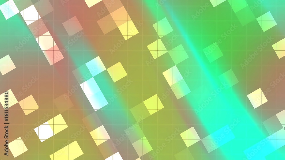 Poster desertcore abstracts blink square abstract geometric background with squares and vibrant gradient co