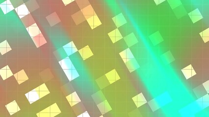 Desertcore Abstracts Blink Square Abstract geometric background with squares and vibrant gradient colors creating a modern design aesthetic