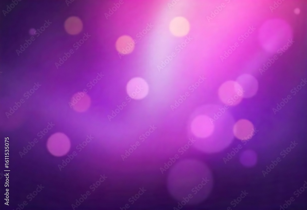 Poster generative ai abstract image of illuminated bokeh circles floating in a purple and pink nebula