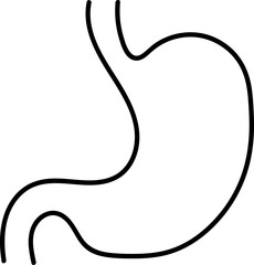 Medical organs line icon set. Vector pictograms of body parts, anatomy, kidney, pancreas, intestine, thyroid, bladder, pelvis, skeleton, joint, tongue, hand, nose, mouth, thin linear illustration