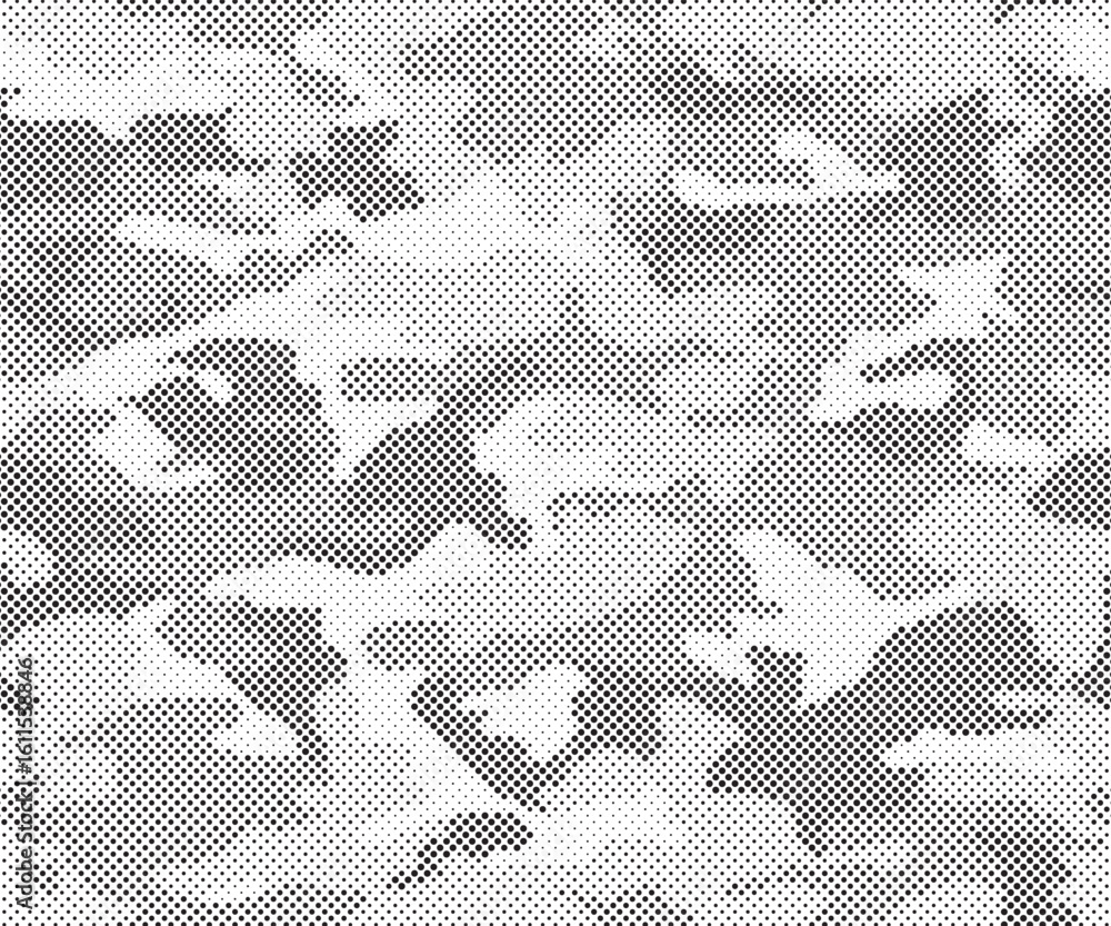 Poster abstract halftone background. military camouflage effect dot seamless pattern texture. dotted backgr