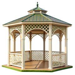 Elegant Hexagonal Gazebo Outdoor Garden Structure Backyard Pavilion Design Summer House Plans Patio Landscaping Ideas Wooden Gazebo Architecture