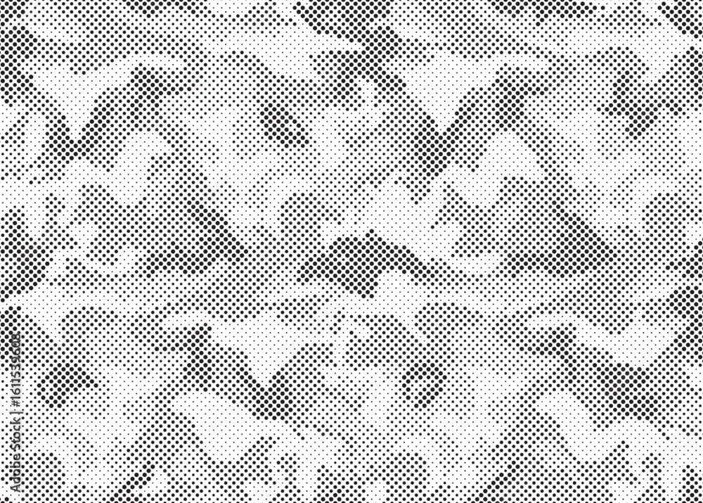 Poster abstract halftone background. military camouflage effect dot seamless pattern texture. dotted backgr