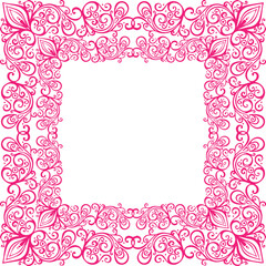 Beautiful flower art and mandala vector design