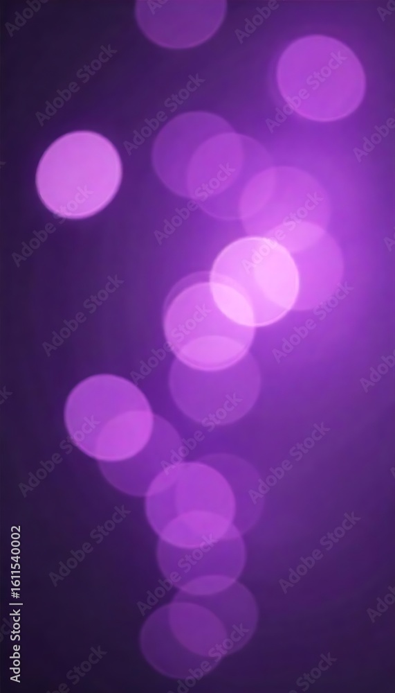 Poster generative ai captivating abstract violet light orbs dance on a dark ethereal canvas with soft