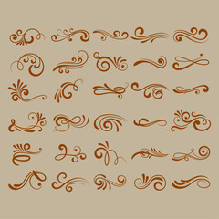 Elegant Swirls A Versatile Vectors Set of Decorative Ornamental Designs