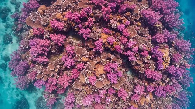Coral reef landscape
