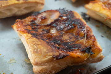 Upside Down-Puff Pastry Pizza Tart. Pastry. 