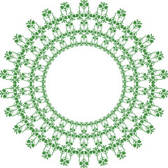Beautiful flower art and mandala vector design