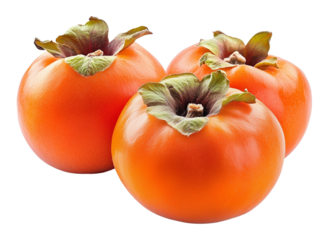 Persimmon Isolated on Transparent Background PNG
