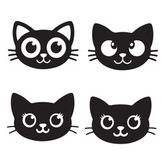 Cat Faces Icon Set